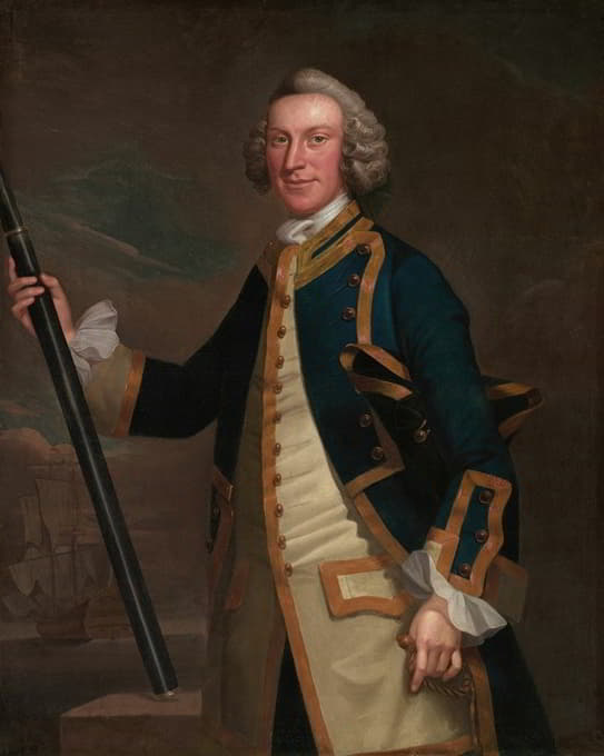 John Wollaston - Portrait of a Naval Officer