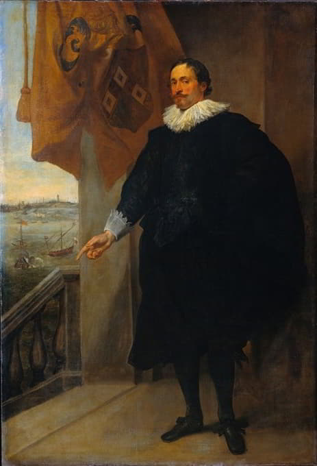Anthony van Dyck - Portrait of a Nobleman, possibly Adriaan van der Borcht