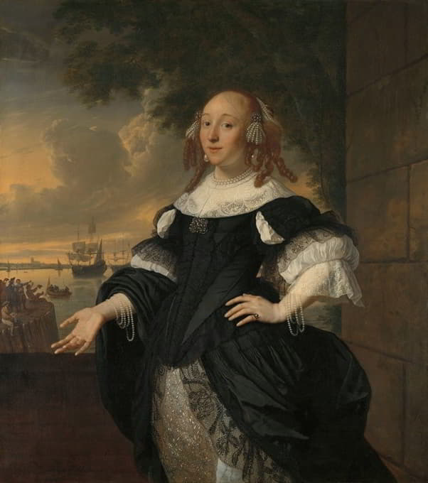 Bartholomeus van der Helst - Geertruida den Dubbelde (1647-84), Wife of Aert van Nes