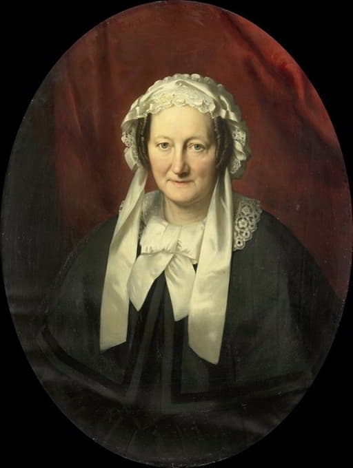 亨德里克·安德烈·科内利斯·蒂伦斯的妻子乔安娜·玛丽亚·帕维的肖像