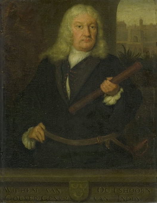 David van der Plas - Portrait of Willem van Outhoorn, Governor General of the Dutch East Indies