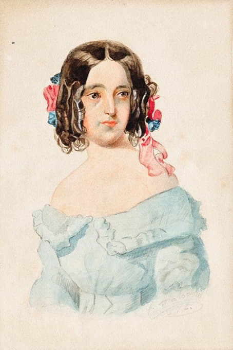 Franz von Matsch - Mädchenporträt