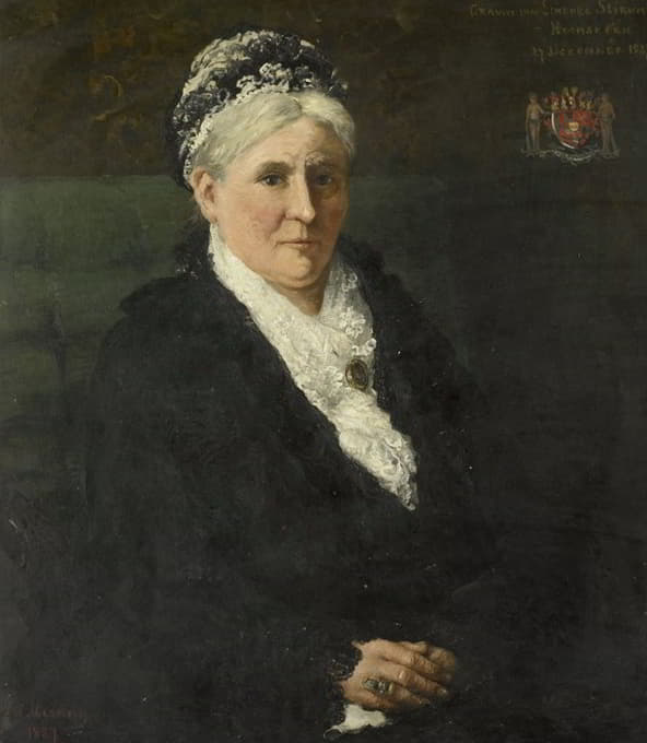 玛丽亚·赫米娜·希姆斯克克（1827-1908）。门诺·大卫·格拉夫·范林堡·斯蒂鲁姆的妻子