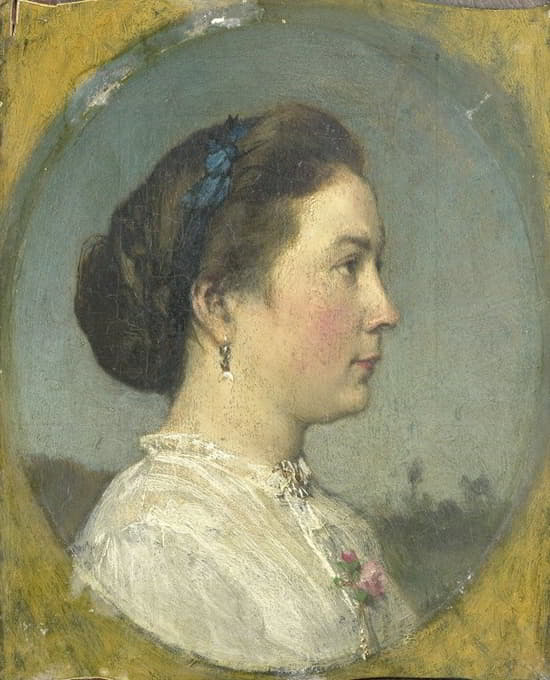 艺术家妻子凯瑟琳·亨德里卡·霍恩的肖像