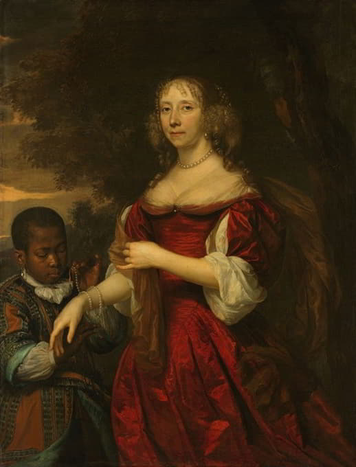 Margaretha van Raephorst（公元1690年）。科内利斯·特朗普的妻子