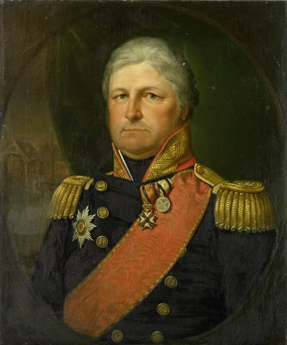 Jan Willem May - Portrait of Rear-Admiral Job Seaburne May