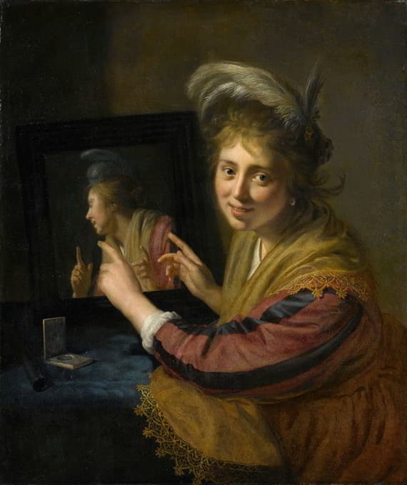 Paulus Moreelse - Girl at the Mirror