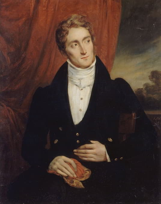 Alexandre Marie Colin - Portrait de Jean-Georges Farcy (1800-1830), littérateur.