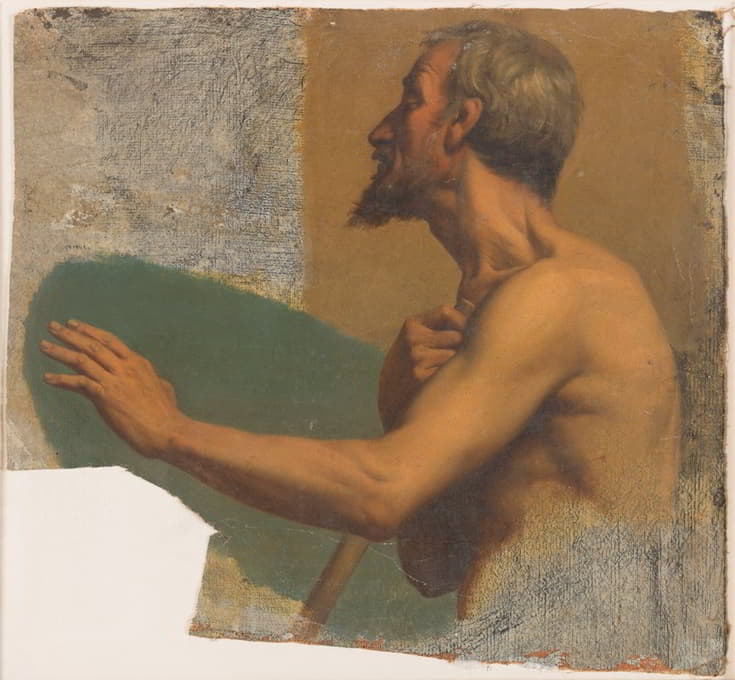 Alphonse-Henri Perin - Homme aveugle tendant le bras gauche