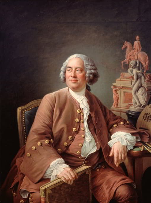 François-Hubert Drouais - Portrait du sculpteur Edme Bouchardon (1698-1762)