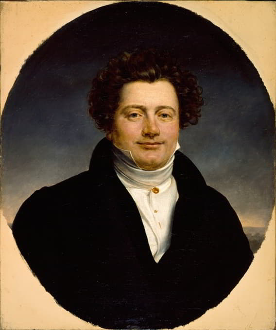 Henri-François Riesener - Portrait de Bernard-Léon (1784-1856), acteur et directeur des théâtres du Vaudeville et de la Gaîté.