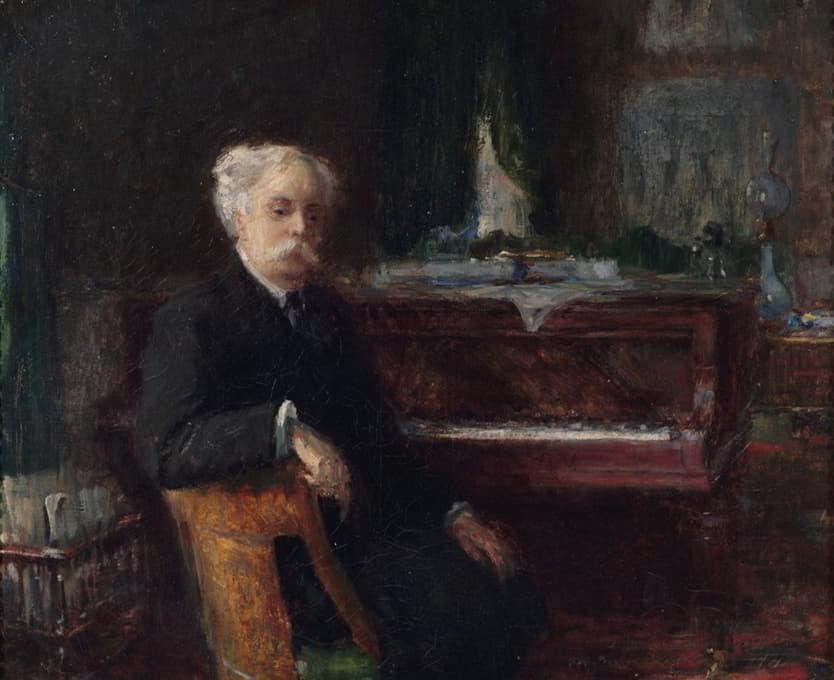 Henry Farré - Portrait de Gabriel Fauré (1845-1924), compositeur