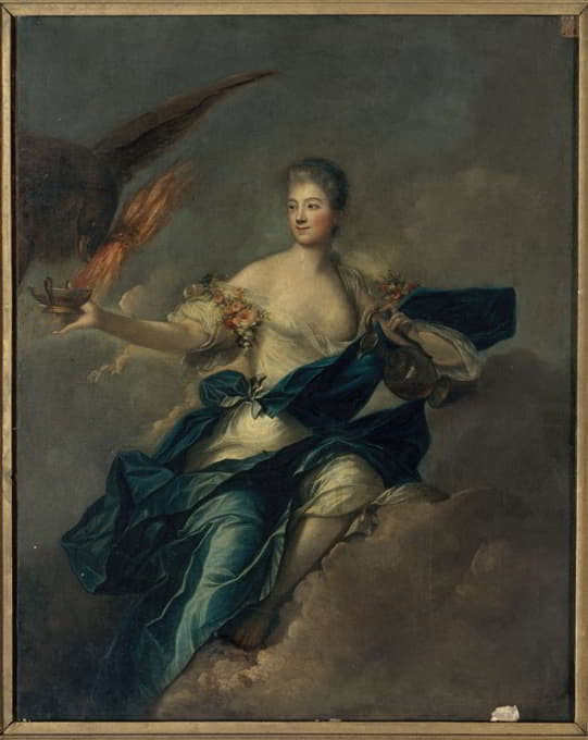 德梅利夫人的肖像画（1710-1751），赫贝。