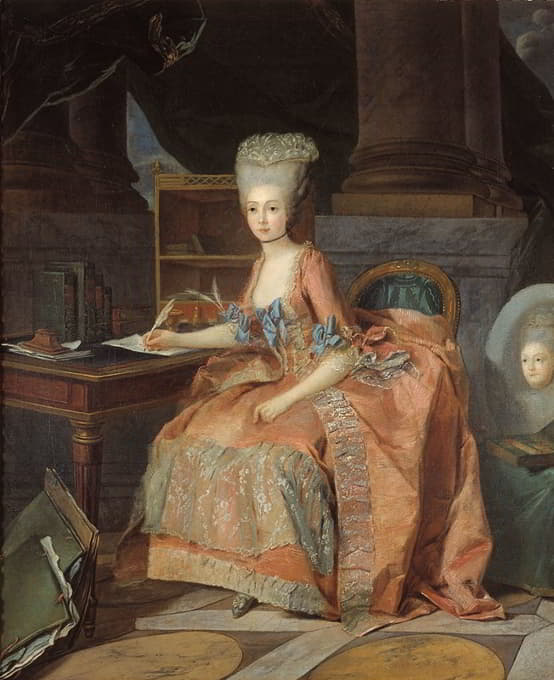 Lié Louis Périn-Salbreux - Portrait présumé de Marie-Thérèse de Savoie, comtesse d’Artois