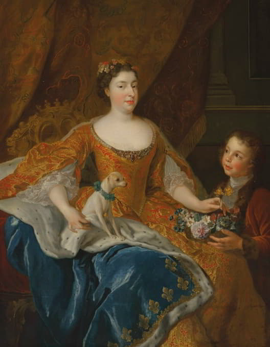 Alexis Simon Belle - Augusta Marie Jeanne de Baden-Baden, duchesse d’Orléans (1704-1726)