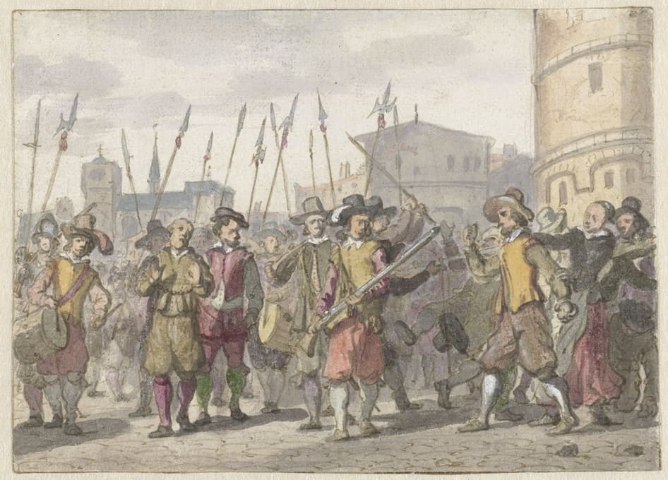 科内利斯·哈莱维和赫尔曼·扬兹被判刑时发生的骚乱。1559年的安特卫普