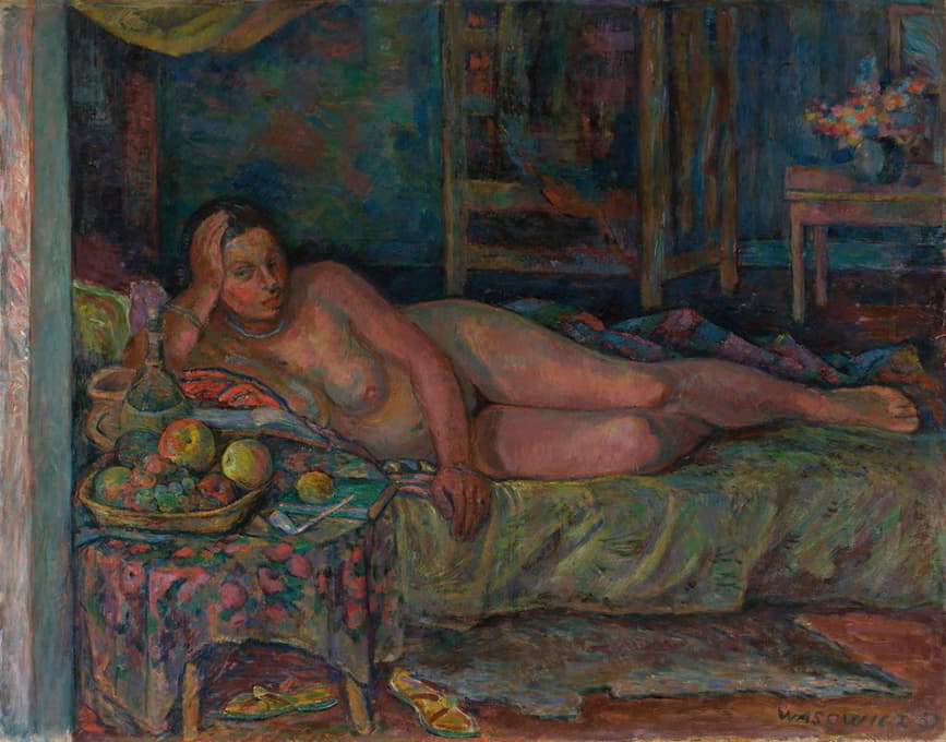 Wacław Wąsowicz - Nude with still life