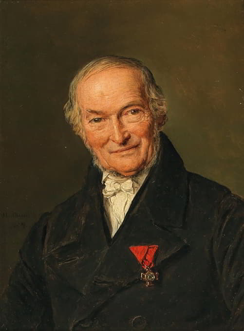 Ferdinand Georg Waldmüller - Portrait Franz Benoit