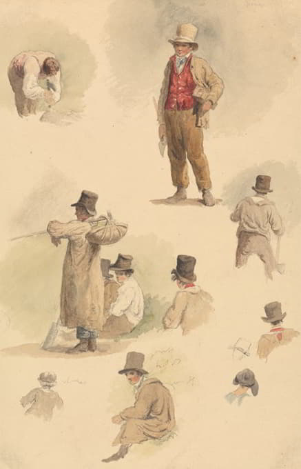 Robert Hills - A Woodcutter and Other Studies