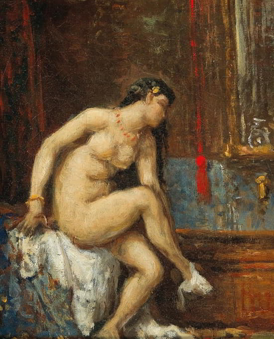 Théodore Chassériau - At her Toilette