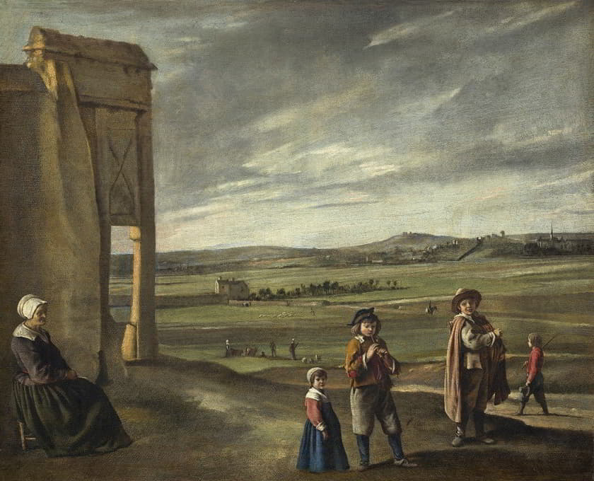 Louis Le Nain - Landscape with Peasants