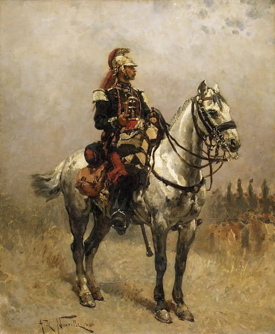 Alphonse Marie De Neuville - A Cavalryman