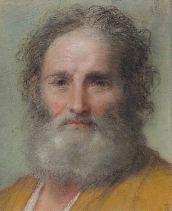 Benedetto Luti - Head of a Bearded Man