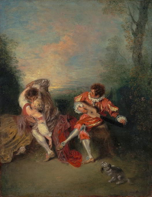 Jean-Antoine Watteau - La Surprise