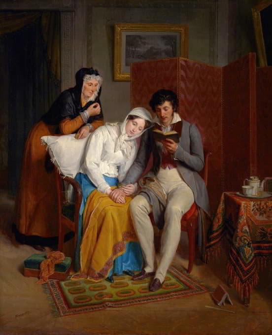 Jean-Augustin Franquelin - Reading To The Convalescent