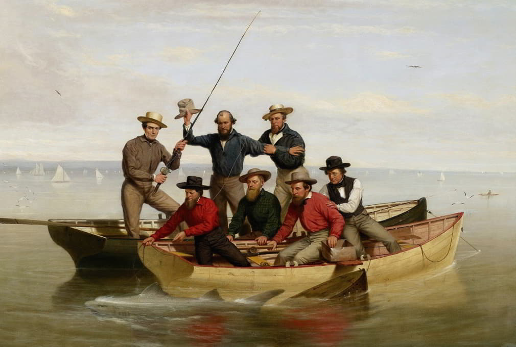 Junius Brutus Stearns - A Fishing Party Off Long Island