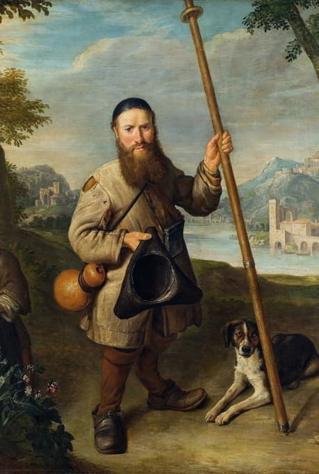 Pieter Snyers - Dwarf in a Landscape