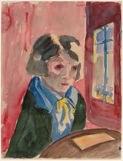 Walter Gramatté - Woman at a Window