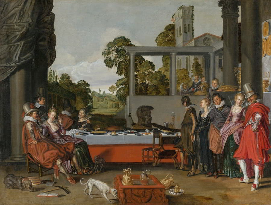 Willem Pietersz. Buytewech - Merry Company on a Terrace