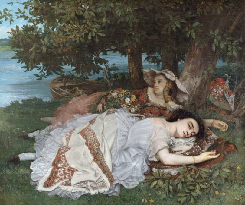 Gustave Courbet - Les demoiselles des bords de la Seine (été)