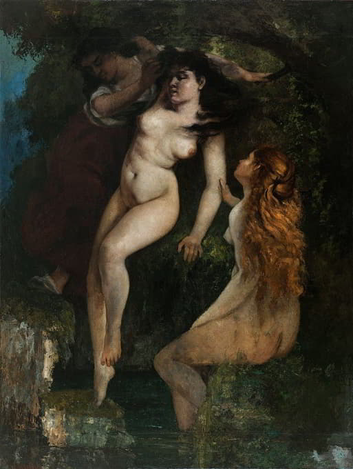 Gustave Courbet - Trois baigneuses