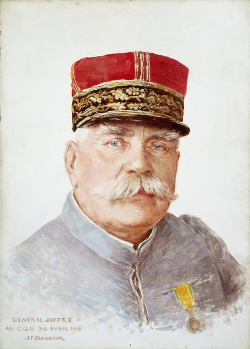 约瑟夫·乔夫将军肖像（1852-1931）。
