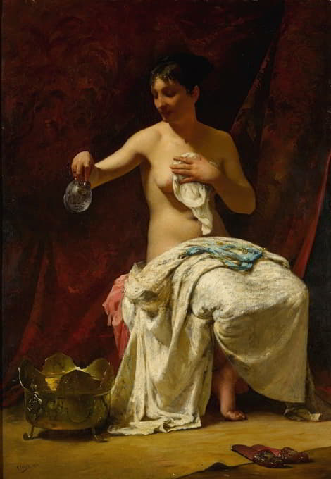 Henry Lerolle - A Lady At Her Toilette