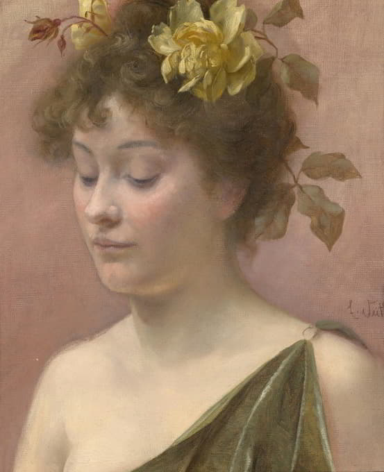 Eduard Veith - Portrait einer jungen Frau
