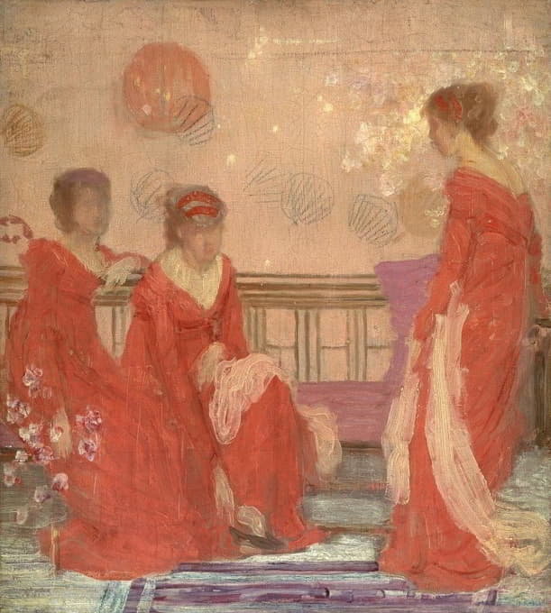 James McNeill Whistler - Harmony In Flesh Colour And Red