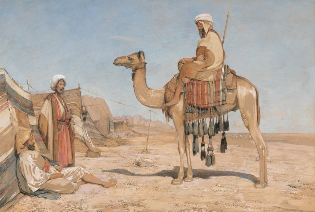 John Frederick Lewis - A Bedouin Encampment; Or, Bedouin Arabs