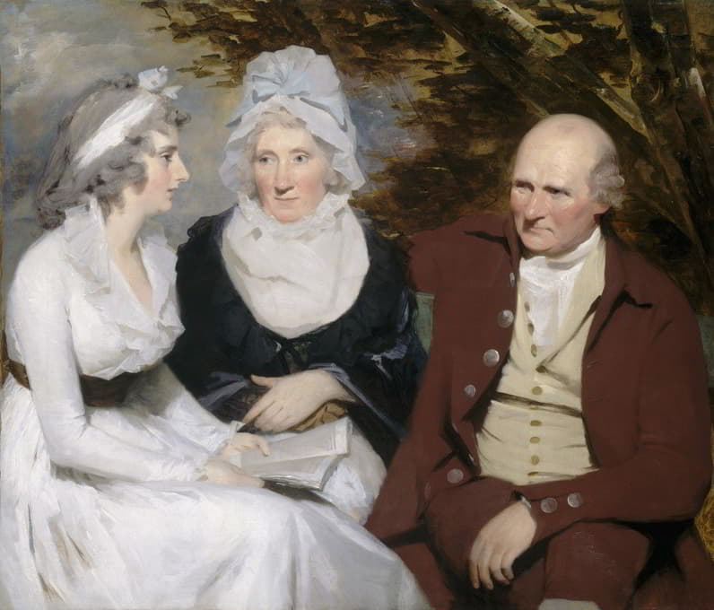 Sir Henry Raeburn - John Johnstone, Betty Johnstone and Miss Wedderburn