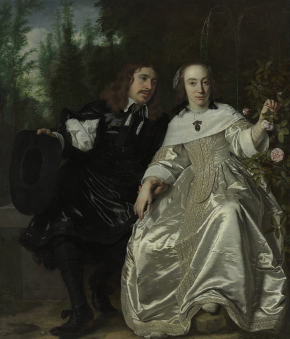 Bartholomeus van der Helst - Abraham del Court and his wife Maria de Kaersgieter