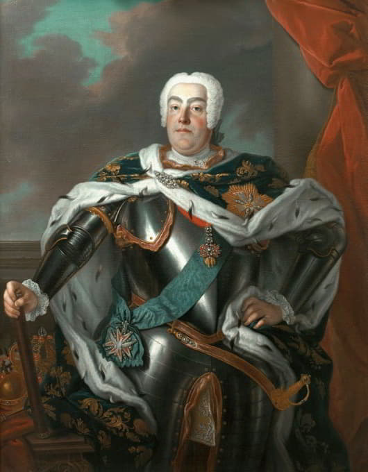 Louis Silvestre the Elder - Portrait of Augustus III of Poland