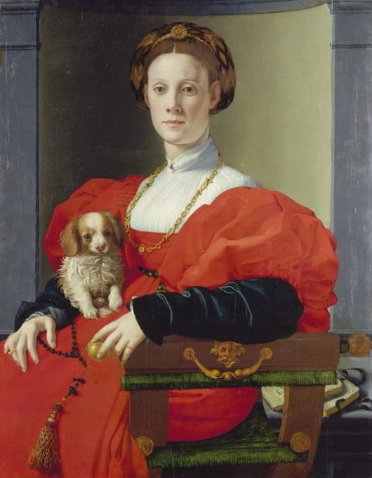 Agnolo Bronzino - Portrait of a Lady in Red (Francesca Salviati)
