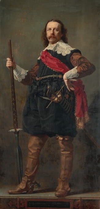亚伯拉罕·威莱特（1825-1888）身着十七世纪服装的艺术收藏家
