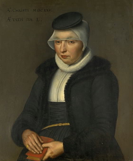 Bartholomäus Sarburgh - Portrait of Dorothea Wasserhuhn, Wife of Peter Ryff