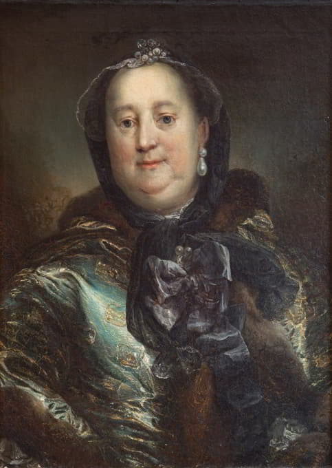 Carl Gustaf Pilo - Portræt af hertuginde Antoinette Amalie af Braunschweig-Wolfenbüttel