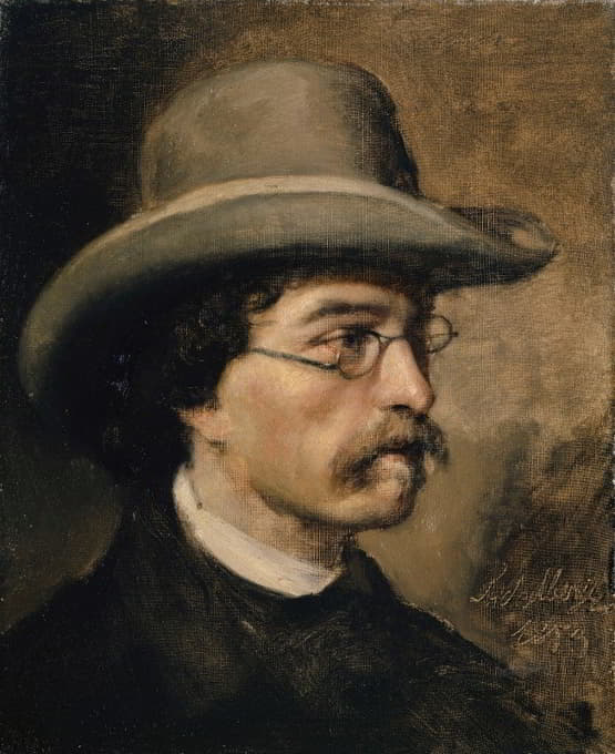Ernst Stückelberg - Portrait of the Painter Theodor Deschwanden