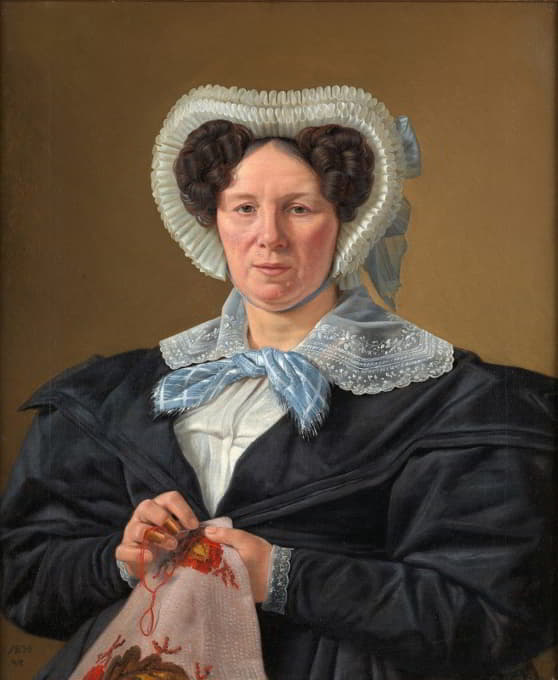 这位艺术家的母亲，弗雷德里克·埃莱诺尔·凯瑟琳·勒比，née Stockfleth