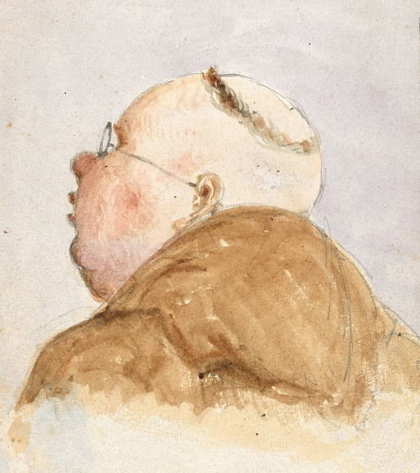 Paul Franz Otto - Mönch mit Brille von hinten